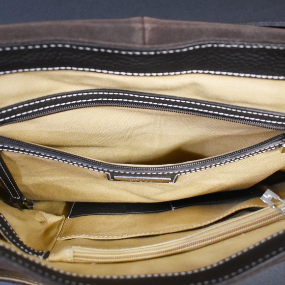 Lambertson Truex Leather Messenger Bag NWOT - Picture 13 of 16